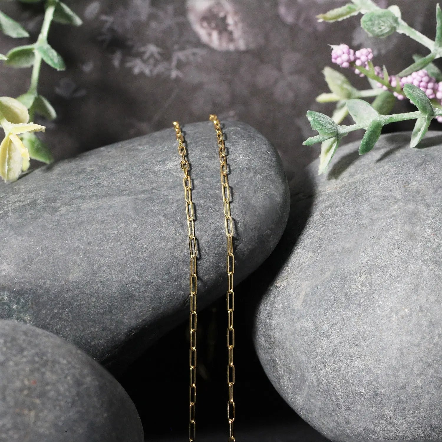 14K Yellow Gold Fine Paperclip Chain (1.5mm) 