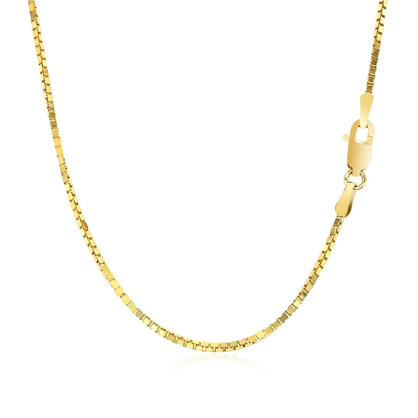 14k Yellow Gold Classic Box Chain 1.1mm 