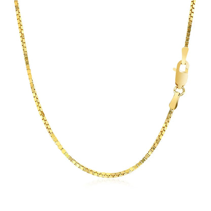 14k Yellow Gold Classic Box Chain 1.1mm 