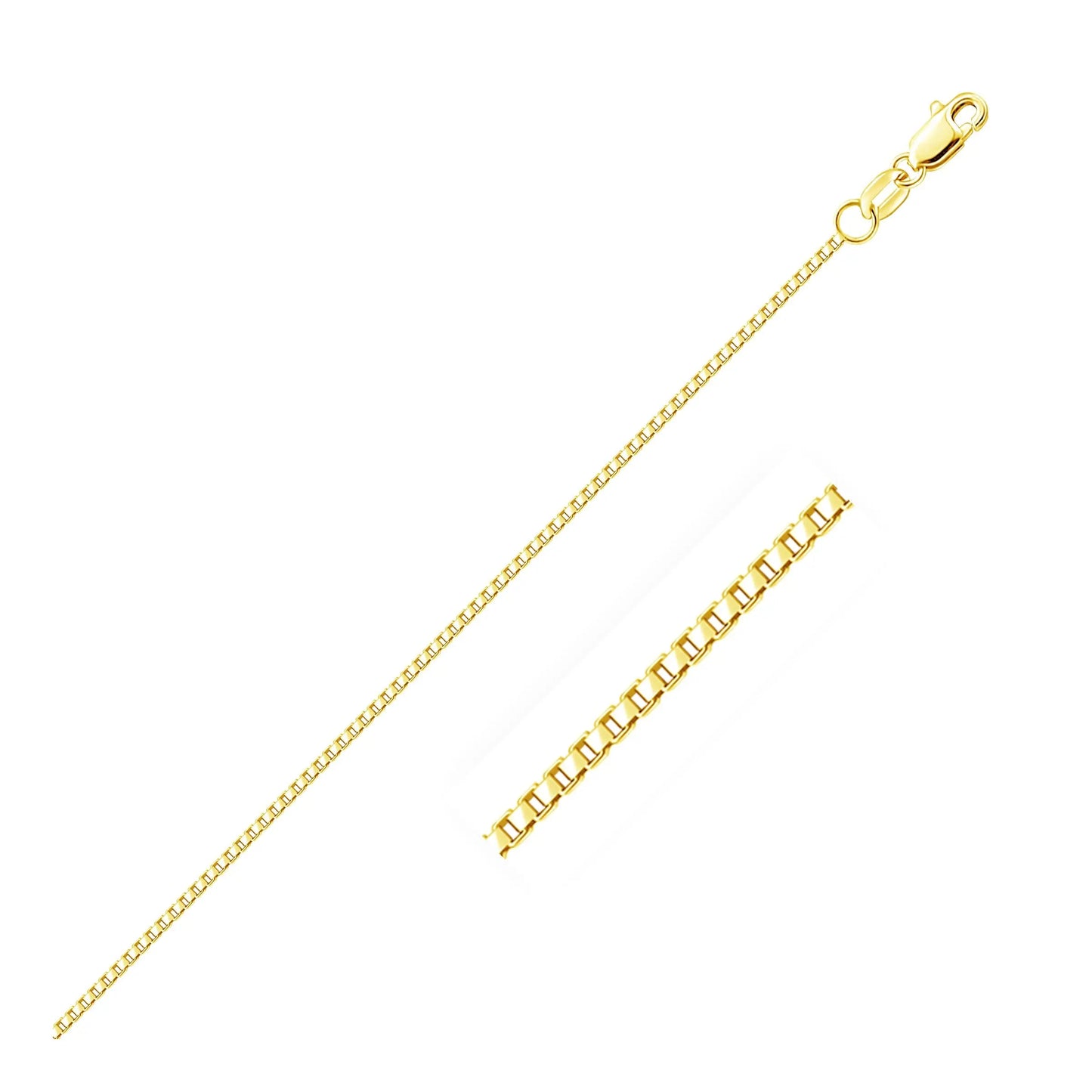 14k Yellow Gold Octagonal Box Chain 1.0mm 