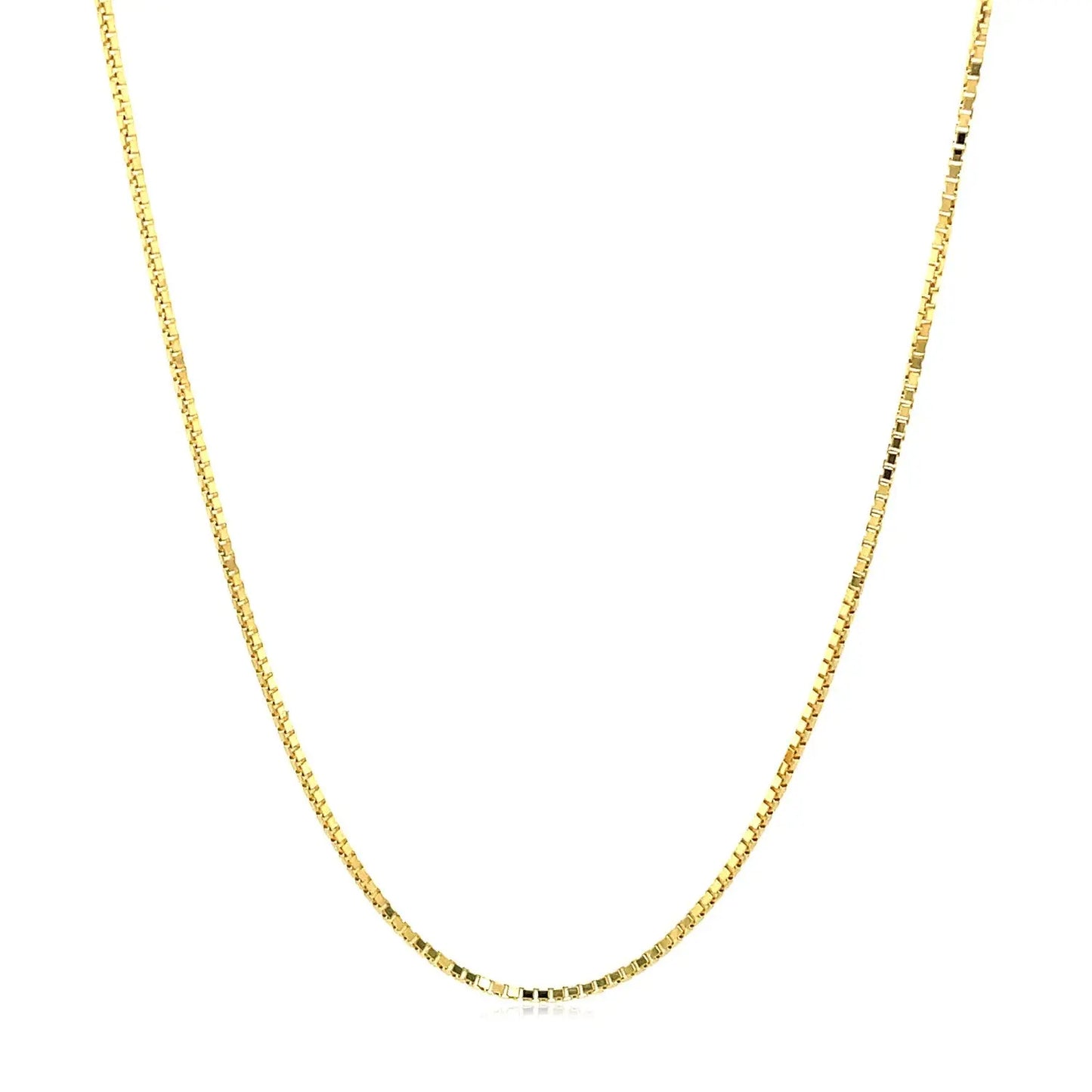 14k Yellow Gold Octagonal Box Chain 1.0mm 