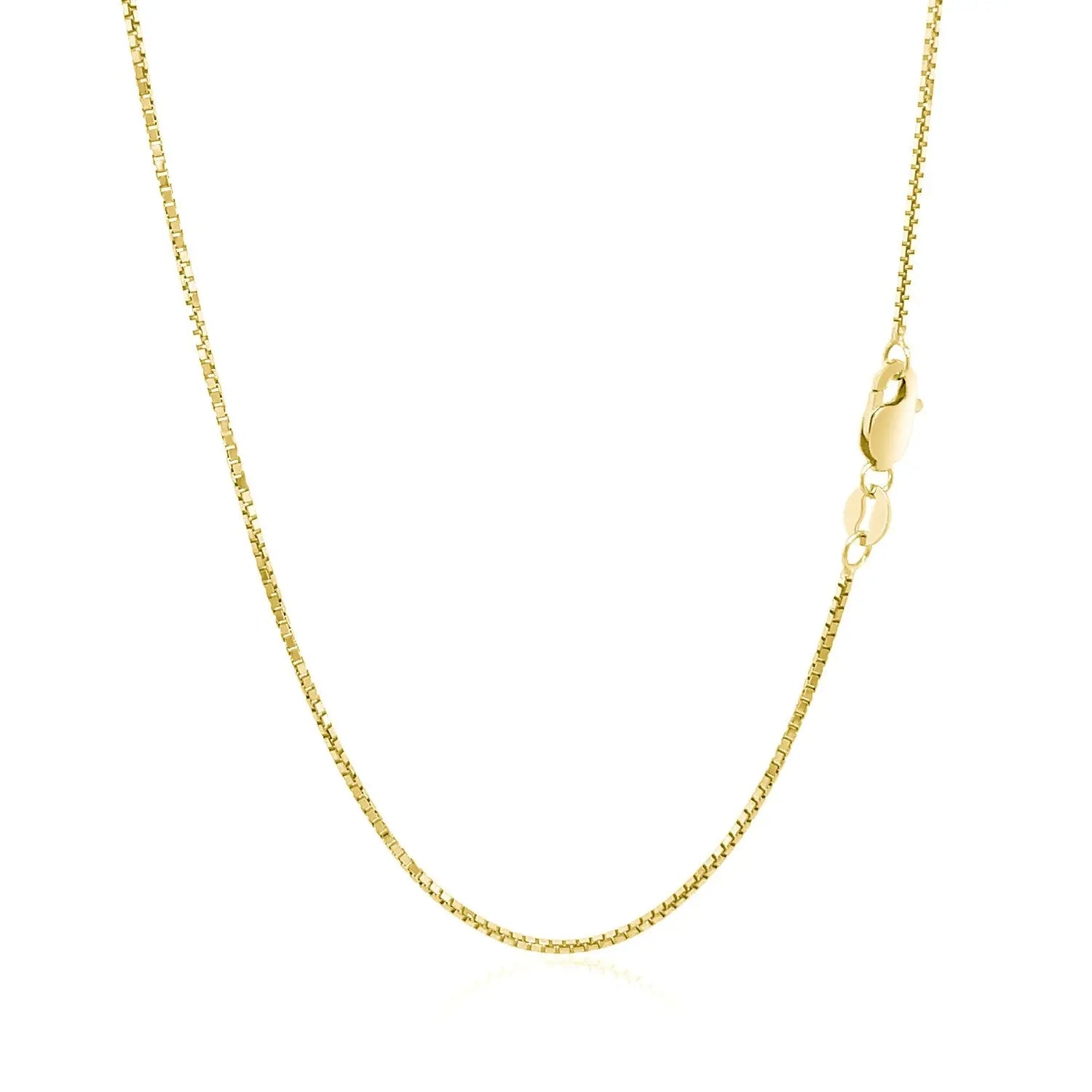 14k Yellow Gold Octagonal Box Chain 1.0mm 