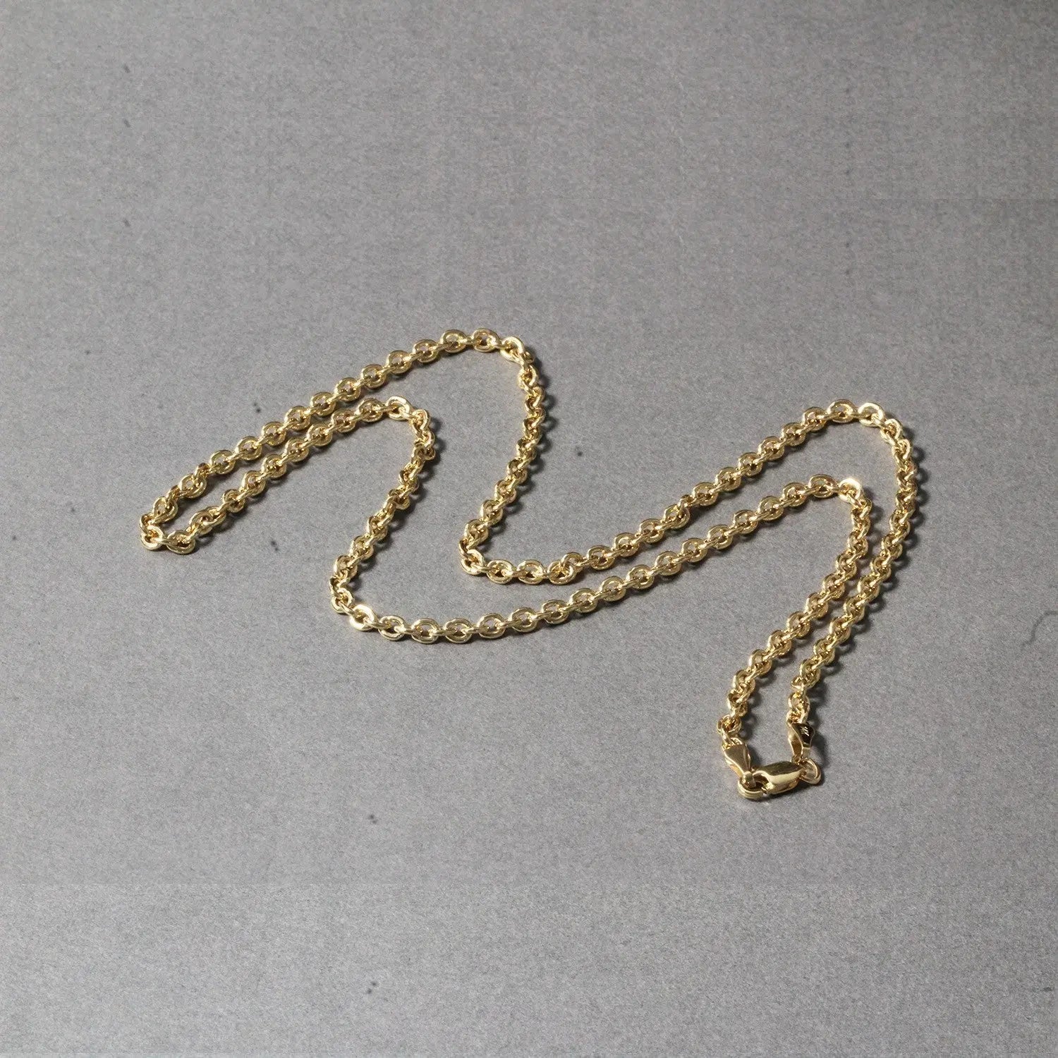 3.0mm 14k Yellow Gold Forsantina Lite Cable Link Chain 