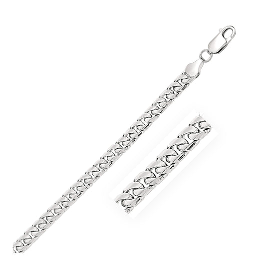 14k White Gold Solid Miami Cuban Chain (6.00 mm) 