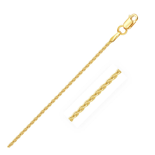 14k Yellow Gold Round Chain (1.20 mm) 