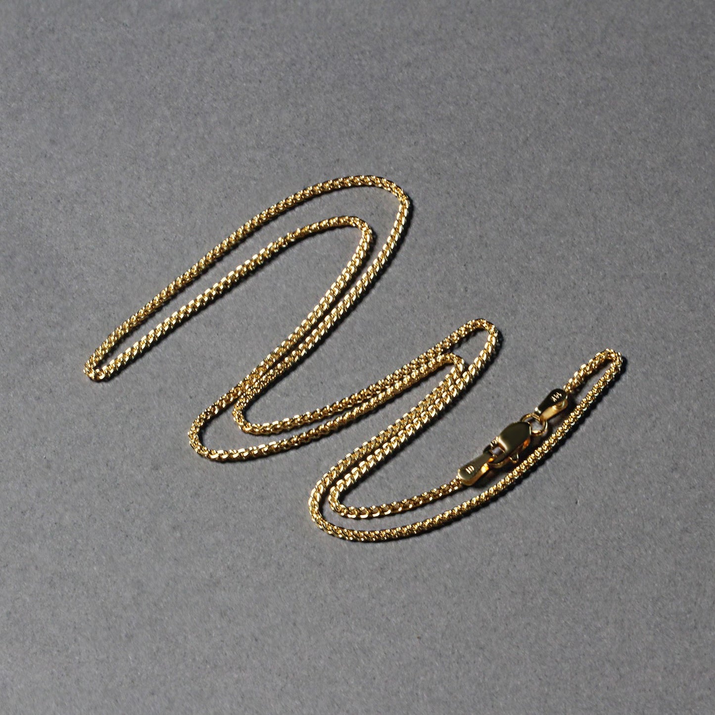 14k Yellow Gold Round Chain (1.2 mm) 