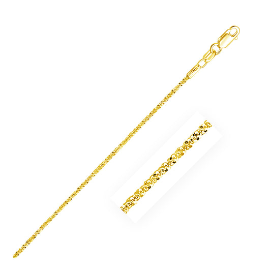 10k Yellow Gold Sparkle Chain 1.50 mm) 