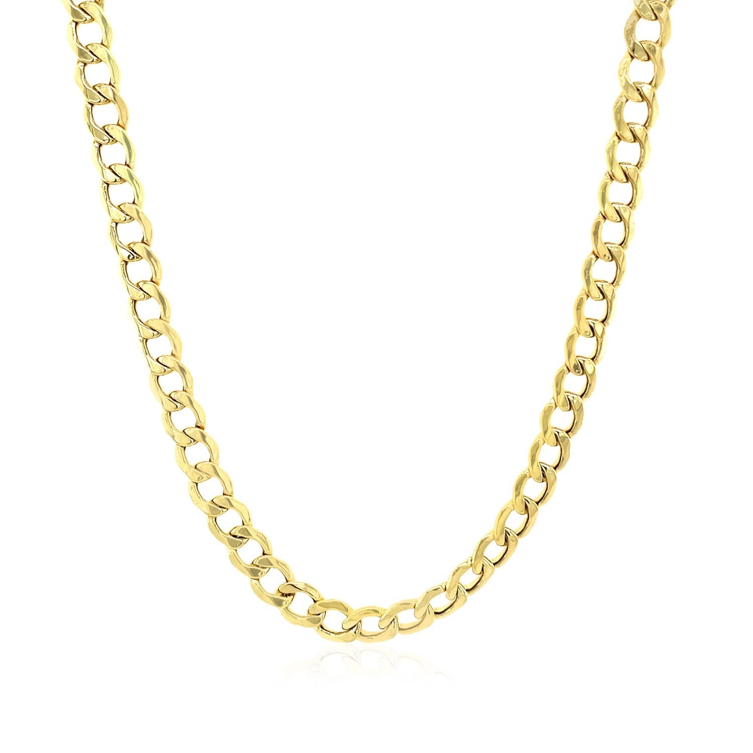 14k Yellow Gold Curb Chain (4.40 mm) 