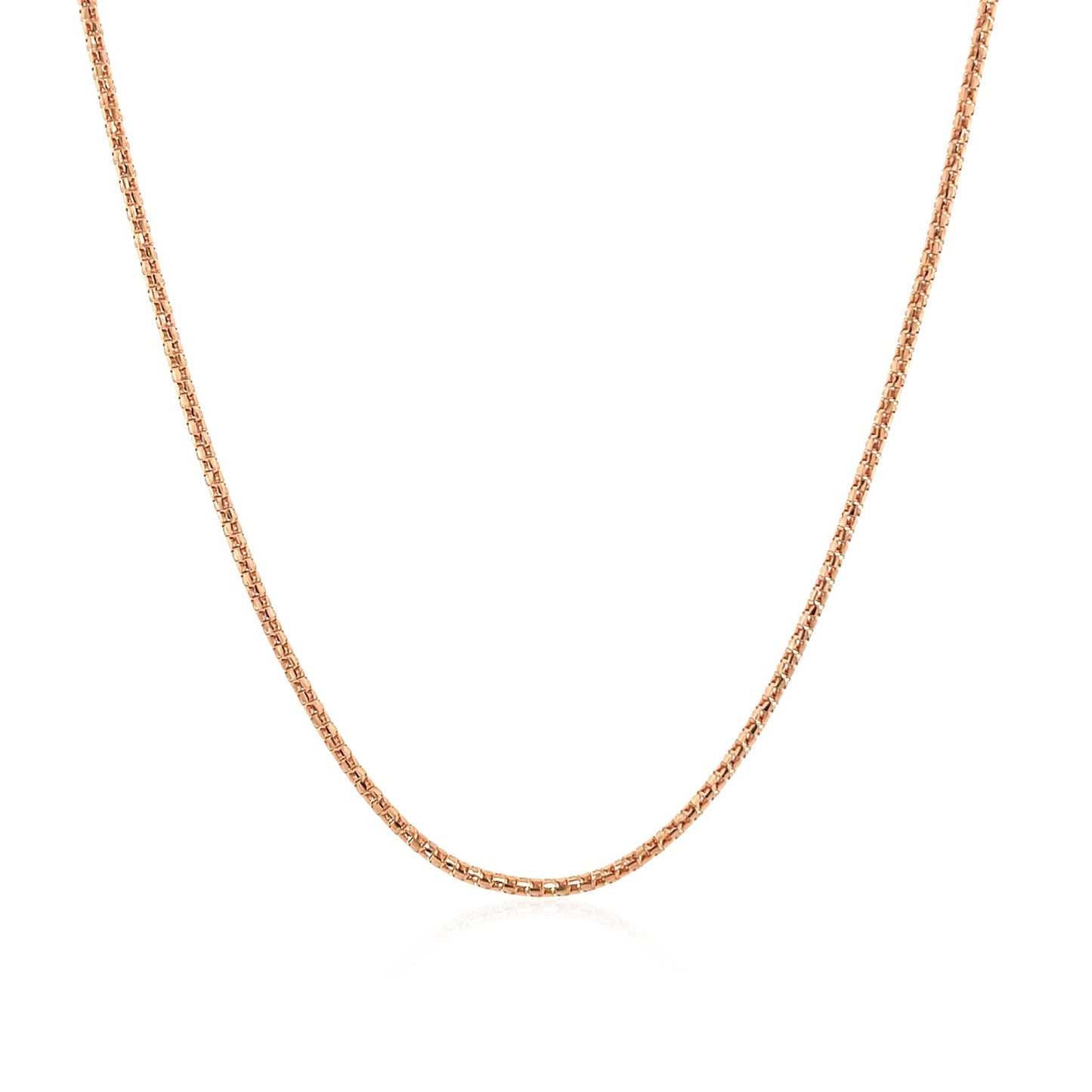 14k Rose Gold Adjustable Popcorn Chain (1.30 mm) 