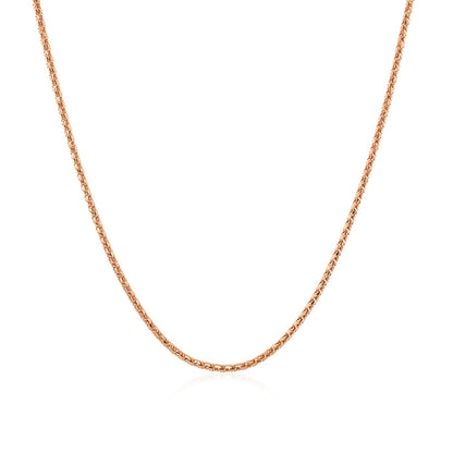 14k Rose Gold Adjustable Popcorn Chain (1.30 mm) 