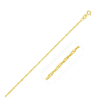 10k Yellow Gold Singapore Chain (1.50 mm) 