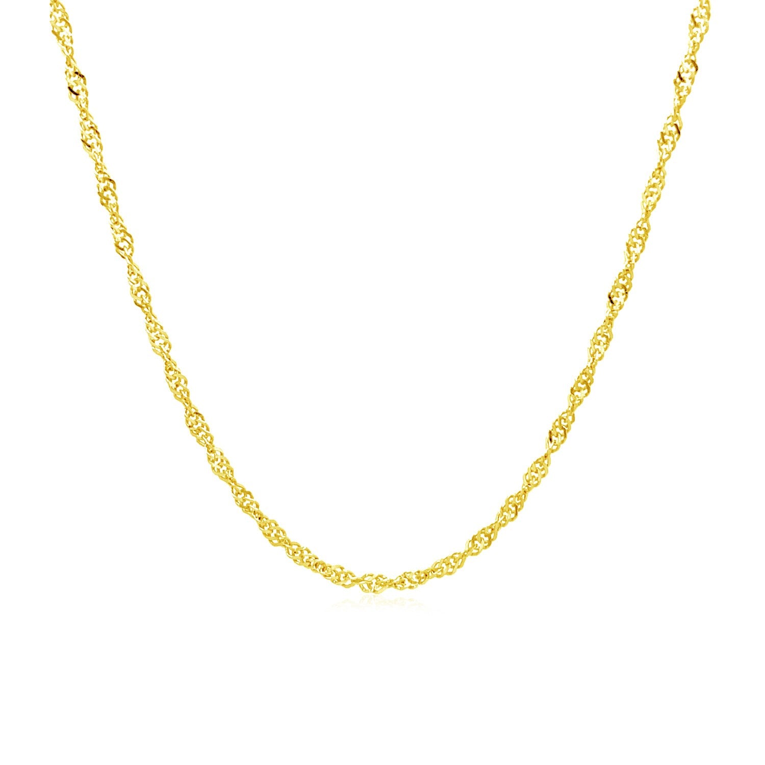 10k Yellow Gold Singapore Chain (1.50 mm) 