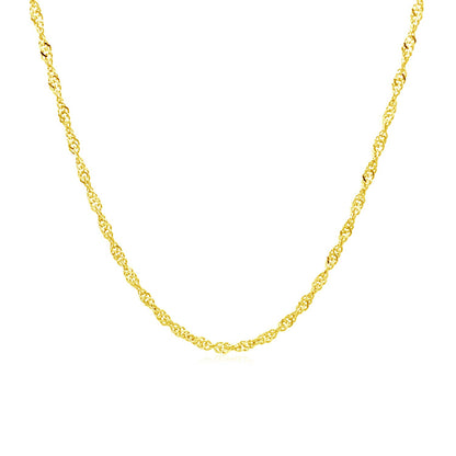 10k Yellow Gold Singapore Chain (1.50 mm) 