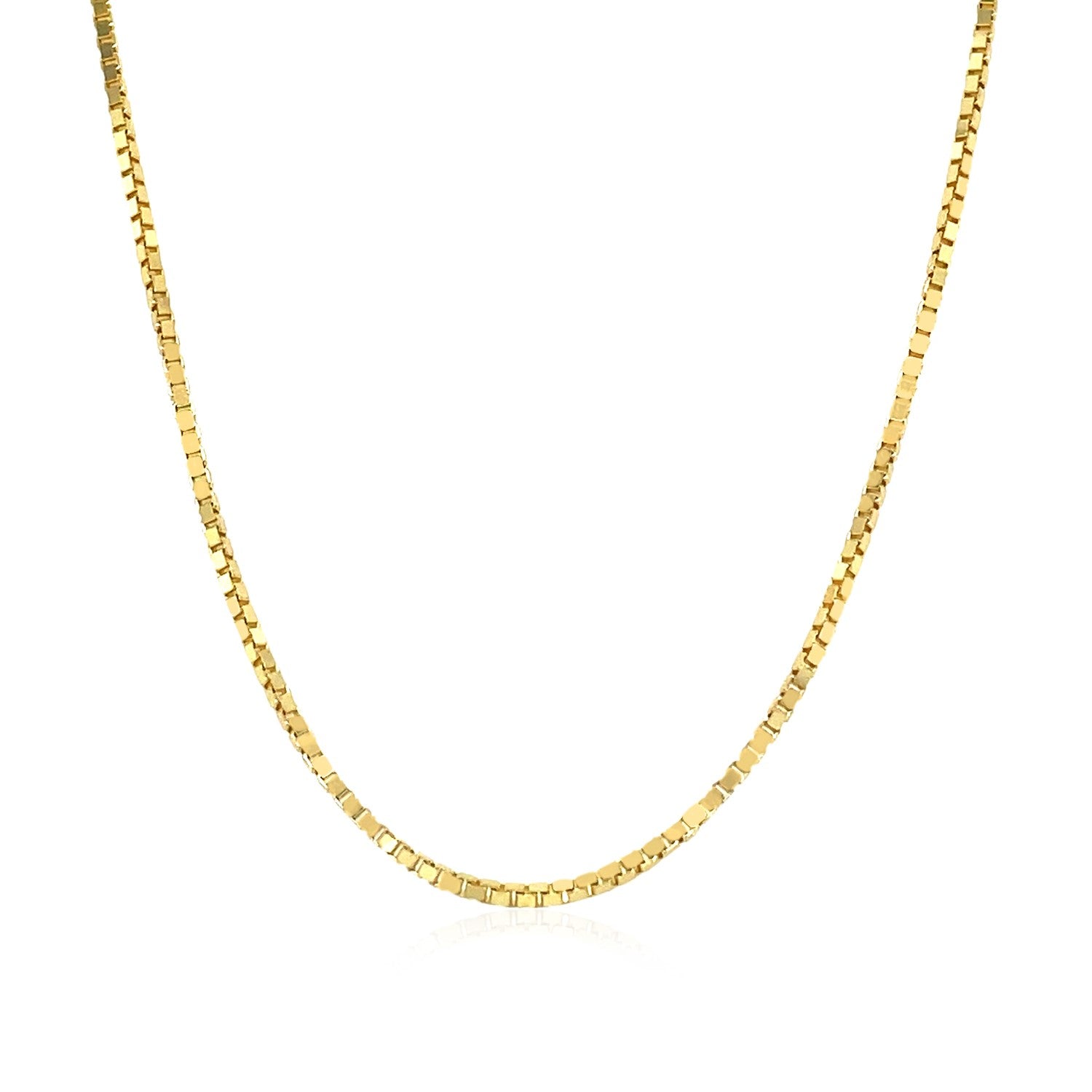 14k Yellow Gold Classic Box Chain (1.1 mm) 