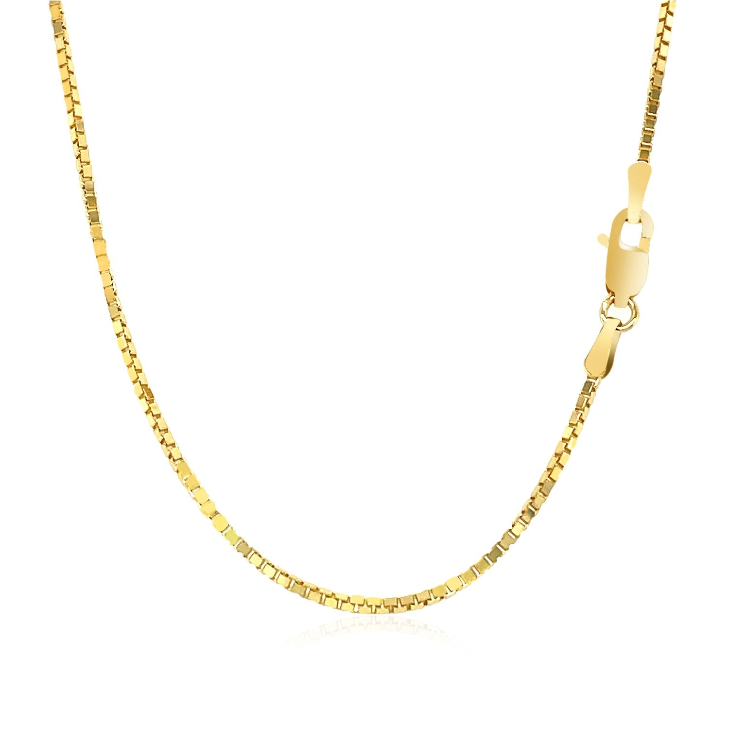 14k Yellow Gold Classic Box Chain (1.1 mm) 