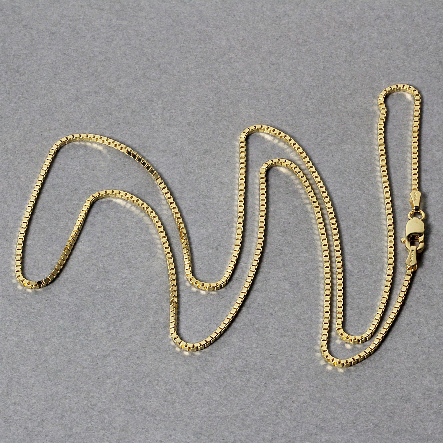 14k Yellow Gold Classic Box Chain (1.1 mm) 