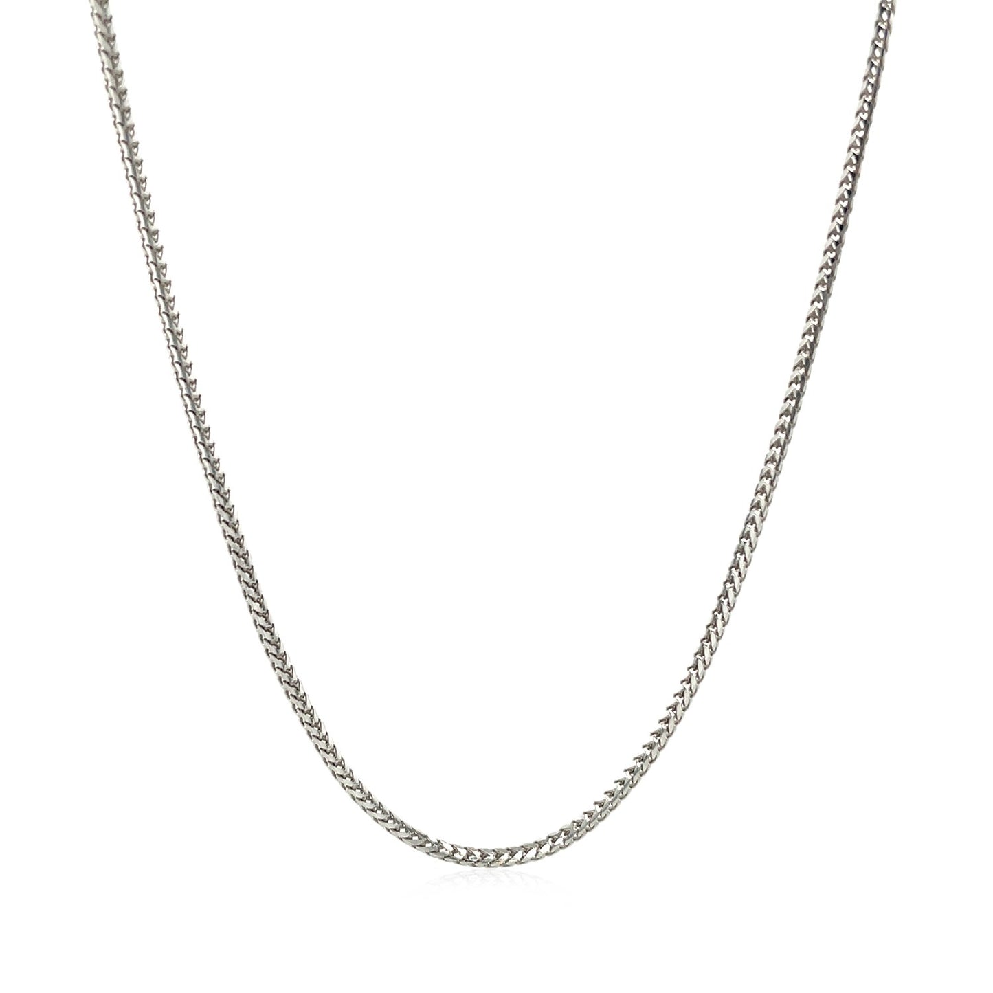 14k White Gold Franco Chain (1.20 mm) 