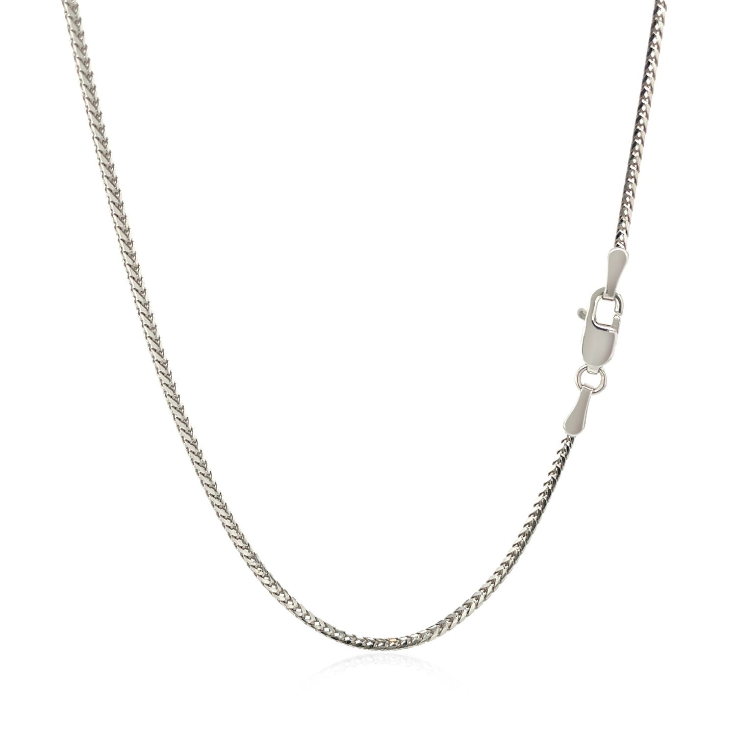 14k White Gold Franco Chain (1.20 mm) 