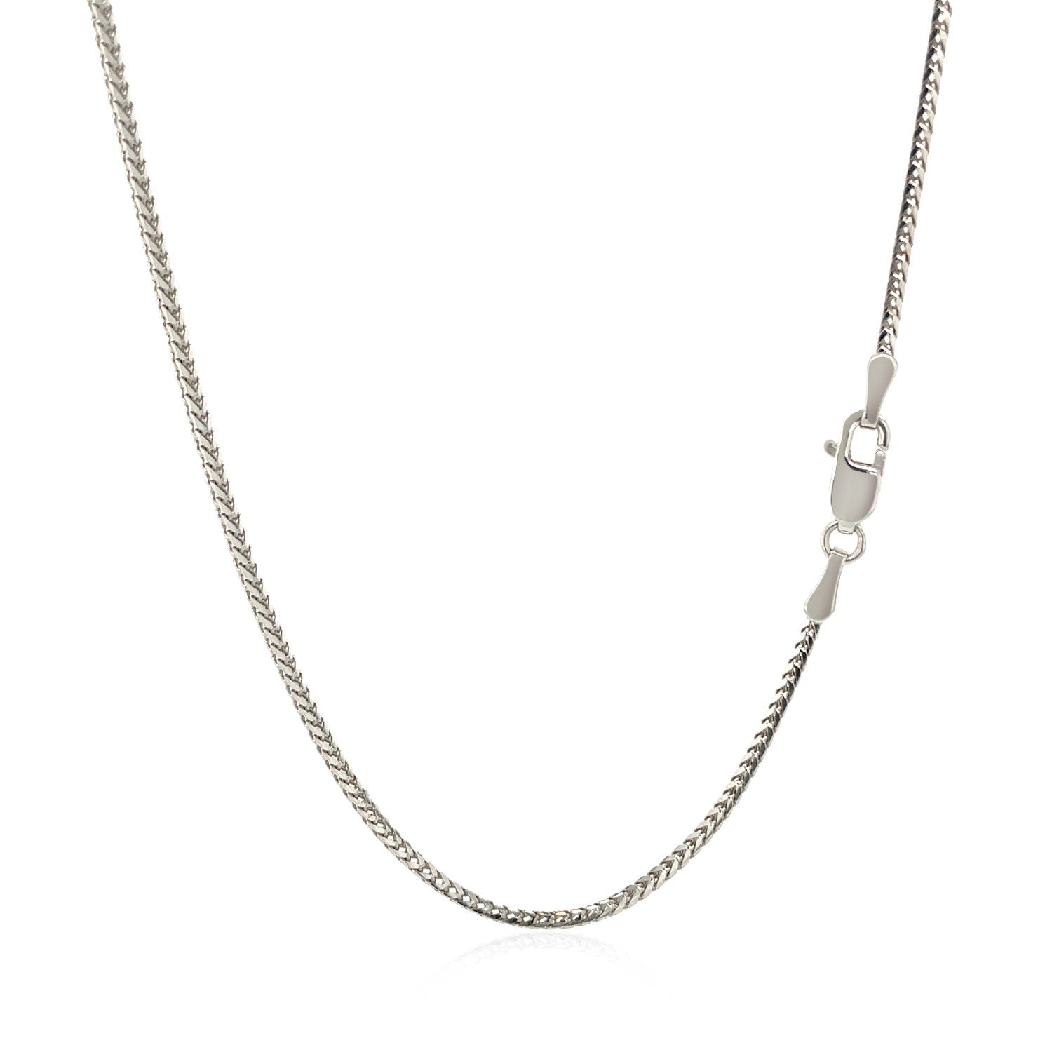 14k White Gold Franco Chain (1.20 mm) 