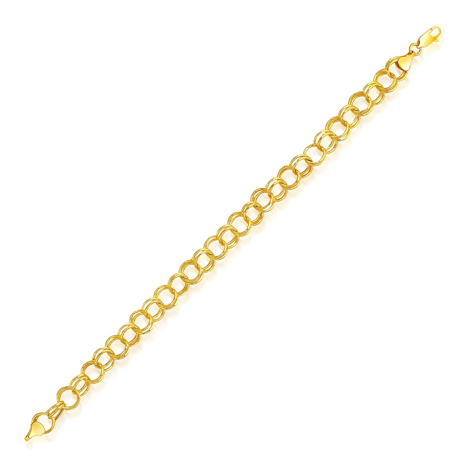 14k Yellow Gold Lite Charm Bracelet (8.00 mm) 