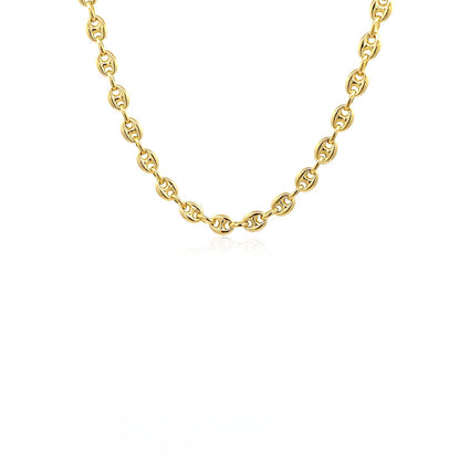 14k Yellow Gold Puffed Mariner Link Chain (4.70 mm) 