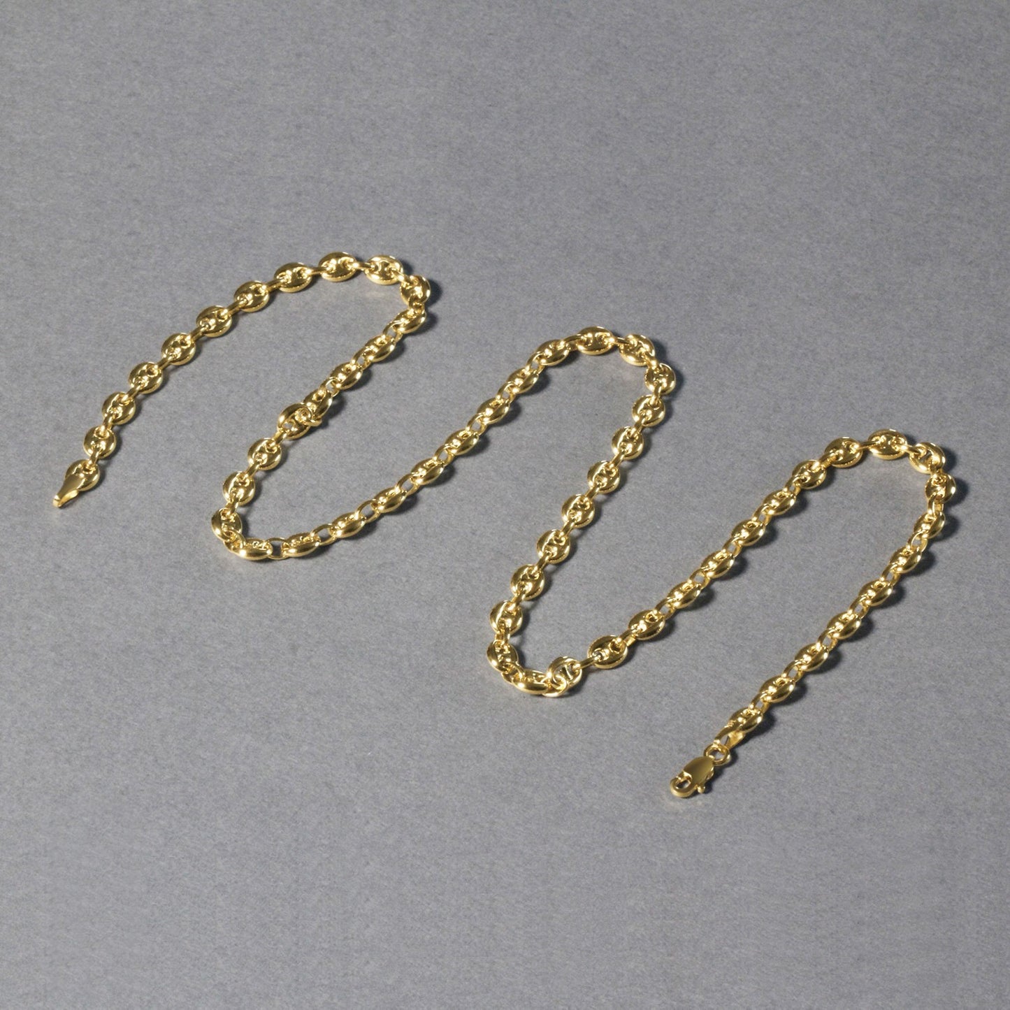 14k Yellow Gold Puffed Mariner Link Chain (4.70 mm) 