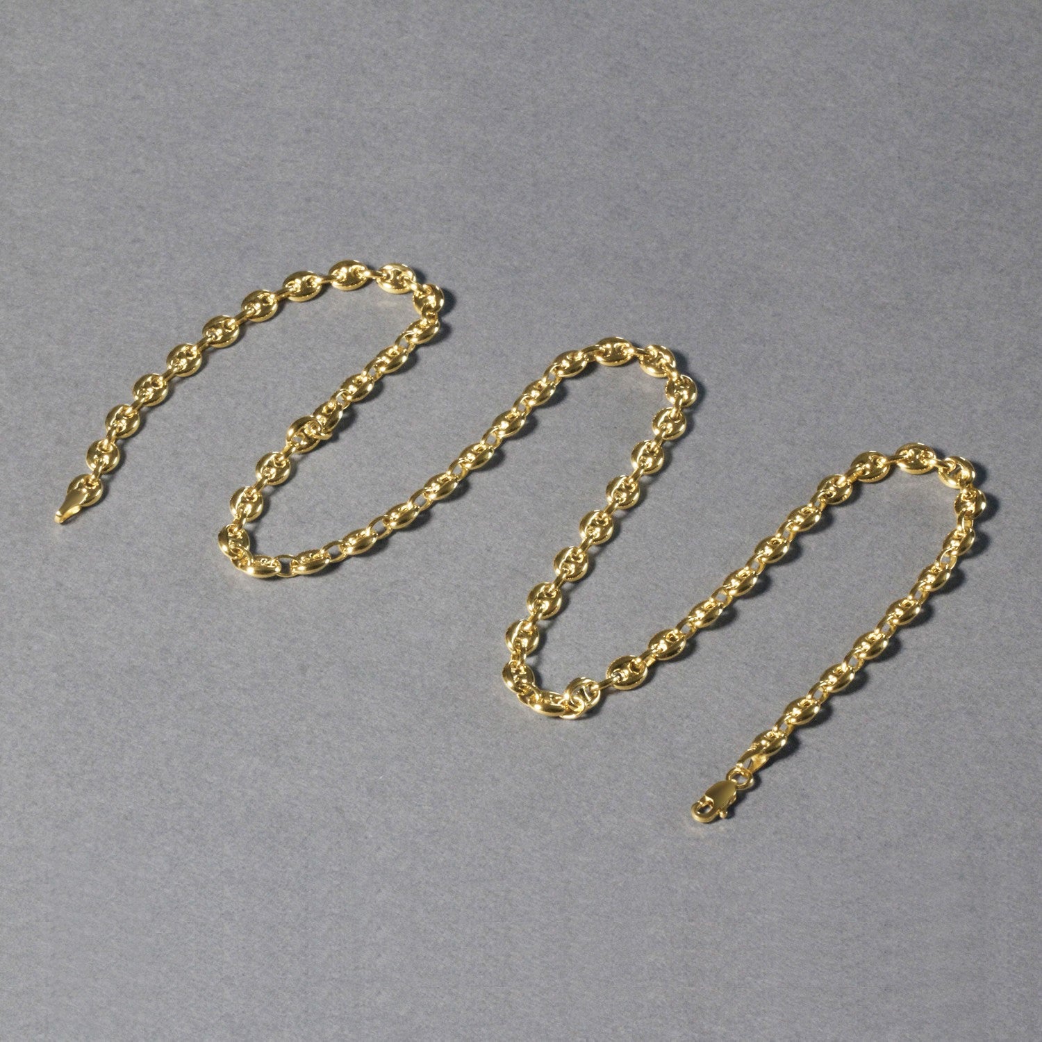 14k Yellow Gold Puffed Mariner Link Chain (4.70 mm) 