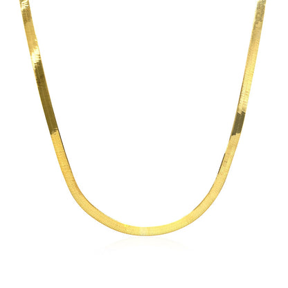 14k Yellow Gold Super Flex Herringbone Chain (2.80 mm) 