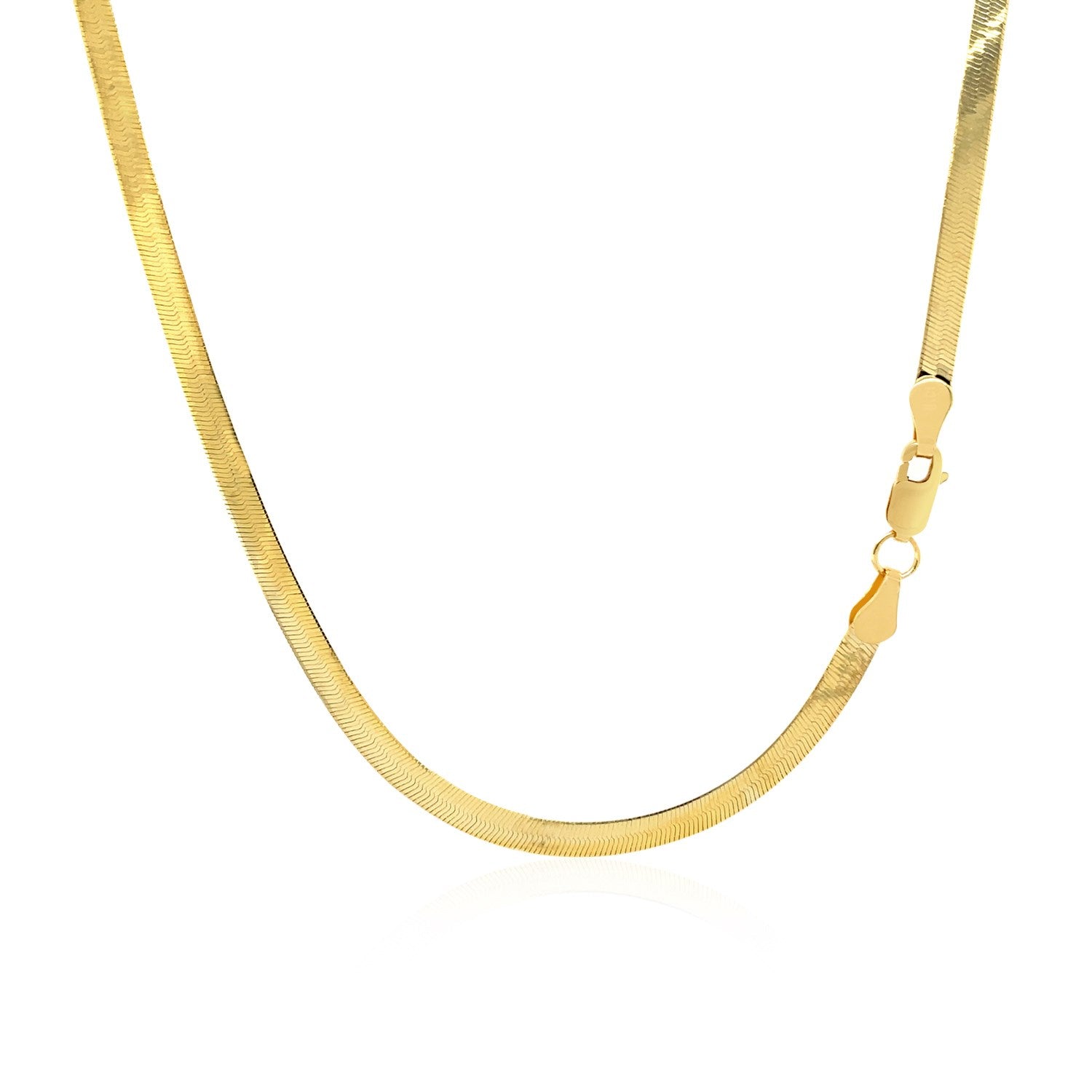 14k Yellow Gold Super Flex Herringbone Chain (2.80 mm) 