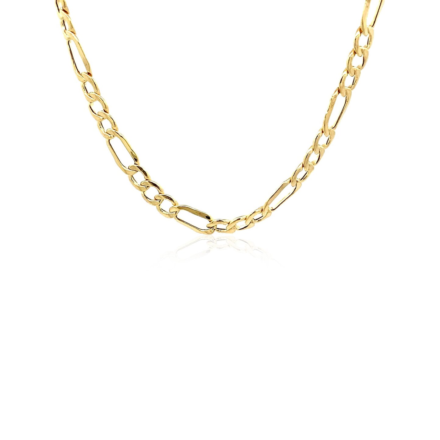 14k Yellow Gold Lite Figaro Chain (4.70 mm) 