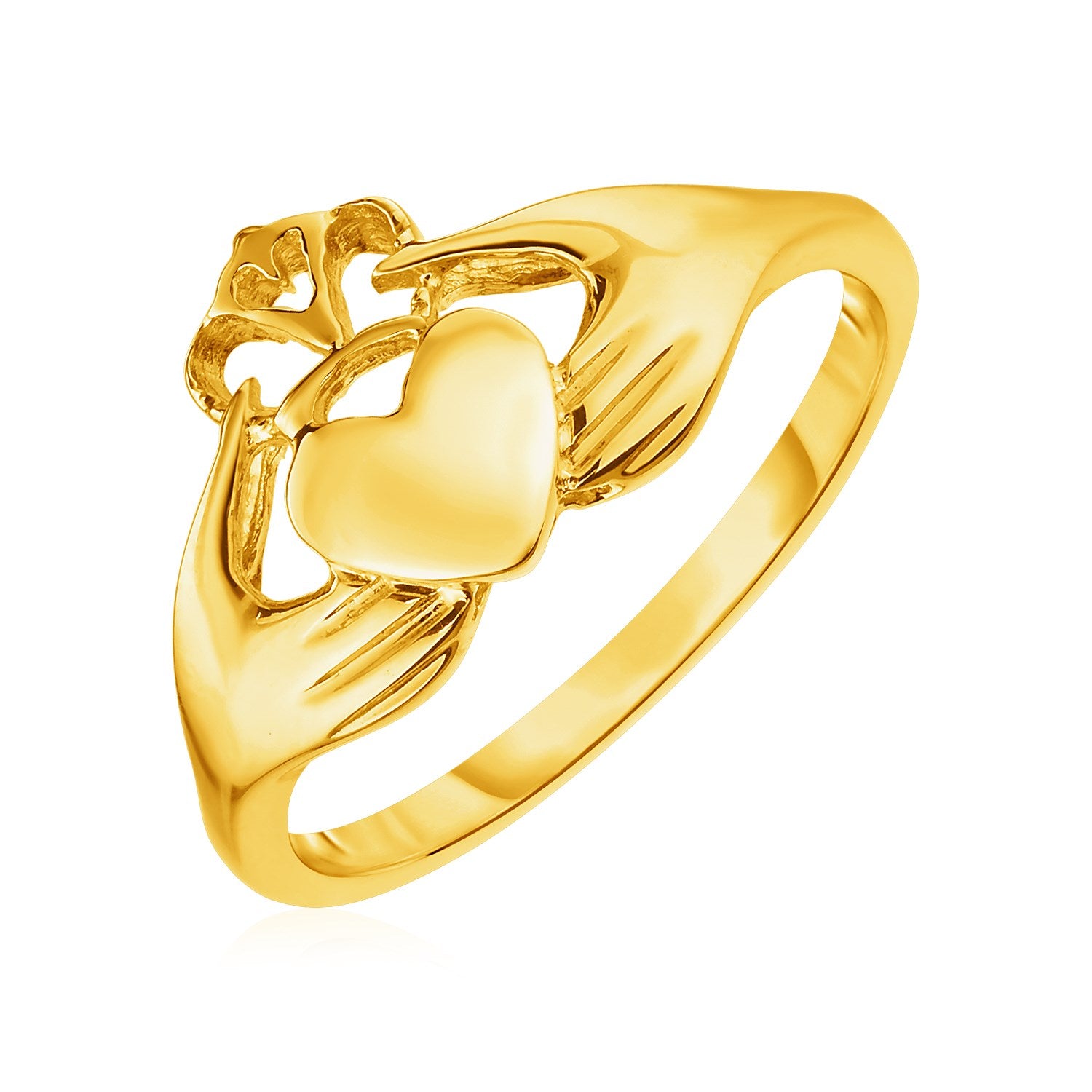 14k Yellow Gold Claddagh Ring(1.60 mm) 