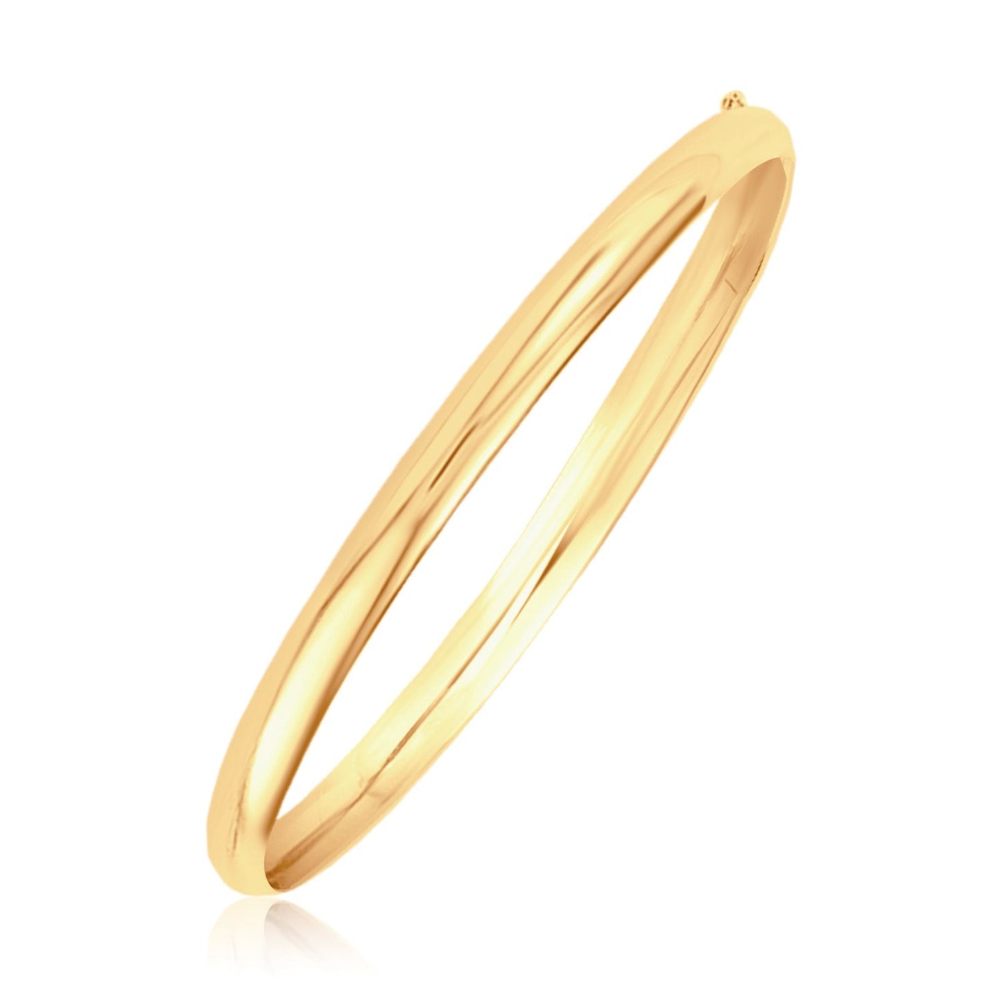 Classic Bangle in 14k Yellow Gold (5.00 mm) 