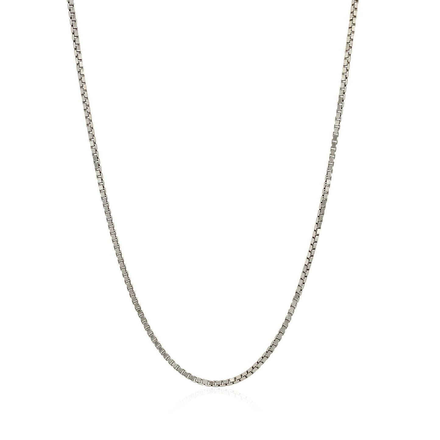 Sterling Silver 1.4mm Adjustable Box Chain (1.40 mm) 