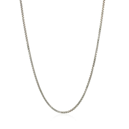 Sterling Silver 1.4mm Adjustable Box Chain (1.40 mm) 
