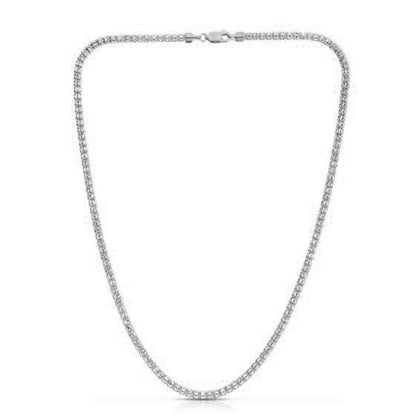 Ice Barrel Chain in 14k White Gold (3.14 mm) 