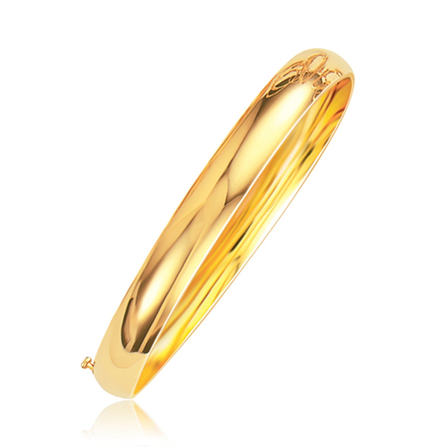 Classic Bangle in 14k Yellow Gold (8.00 mm) 