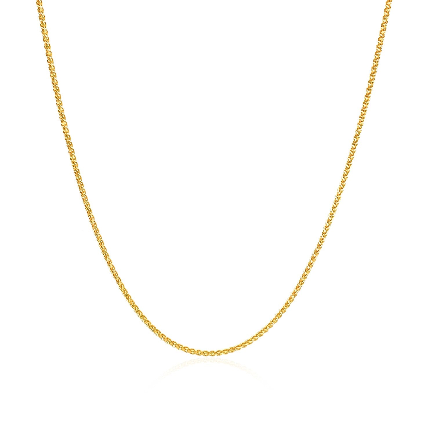 10k Yellow Gold Wheat Chain 1.0mm (1.00 mm) 