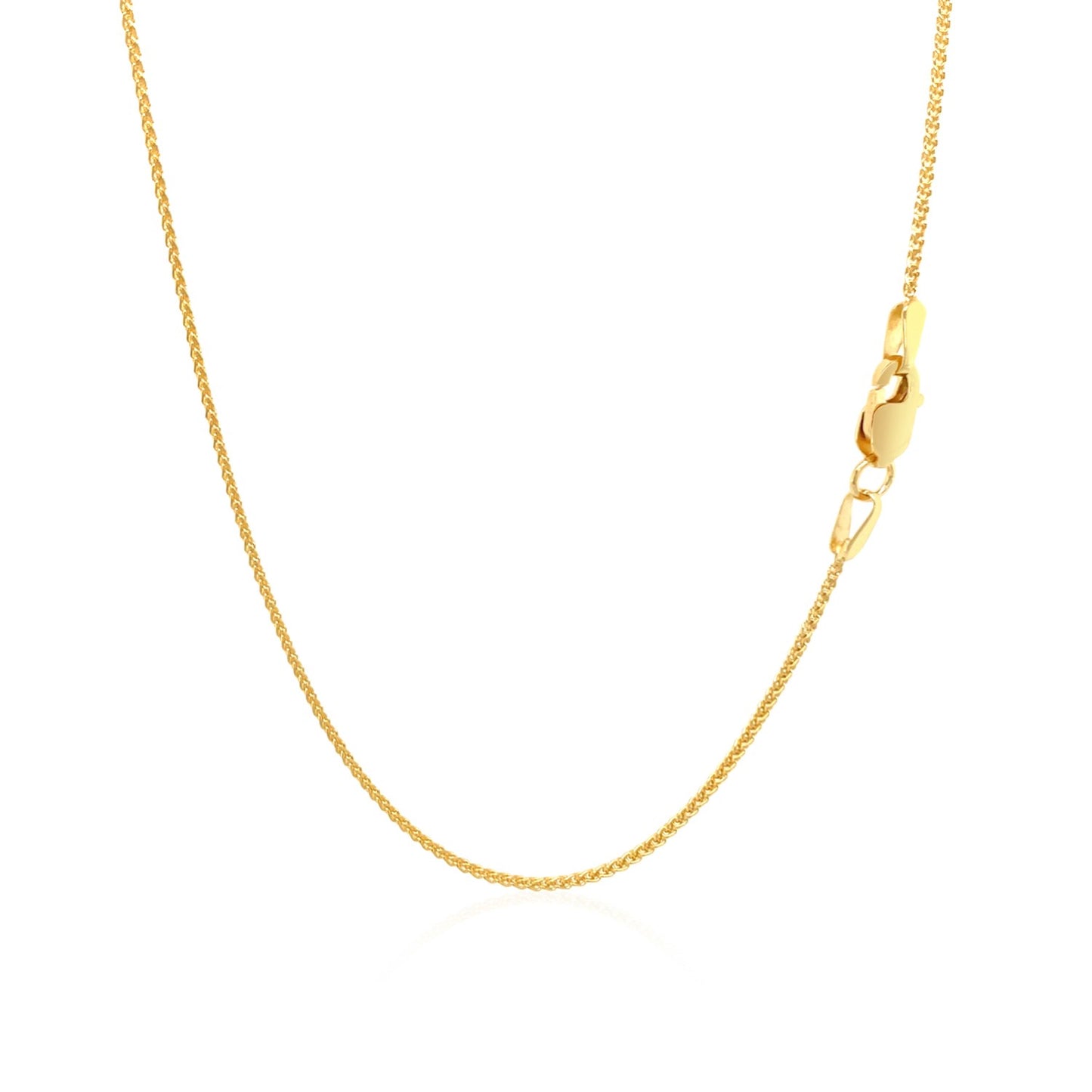 10k Yellow Gold Wheat Chain 1.0mm (1.00 mm) 