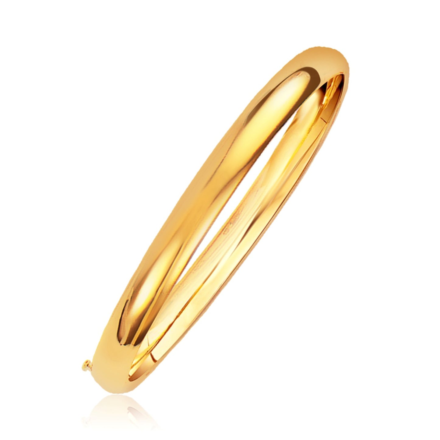 Classic Bangle in 14k Yellow Gold (6.00 mm) 