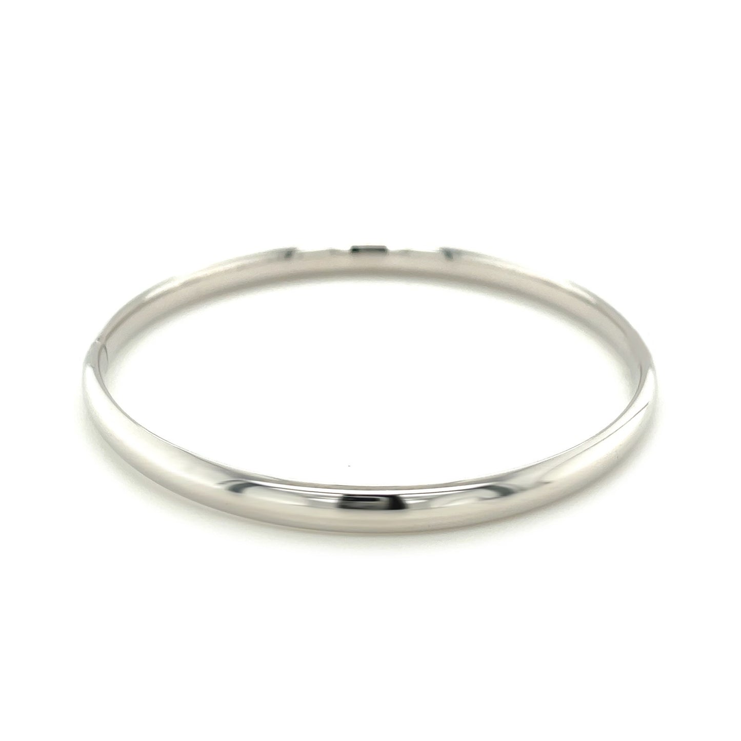 Classic Bangle in 14k White Gold (5.00 mm) 