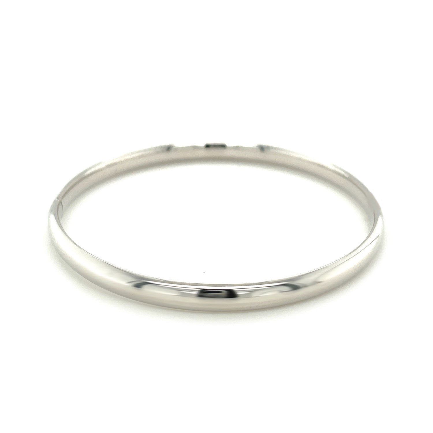 Classic Bangle in 14k White Gold (5.00 mm) 