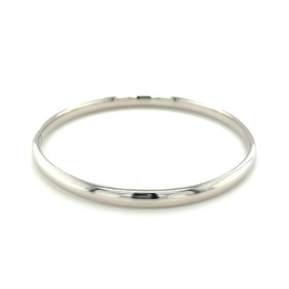 Classic Bangle in 14k White Gold (5.00 mm) 