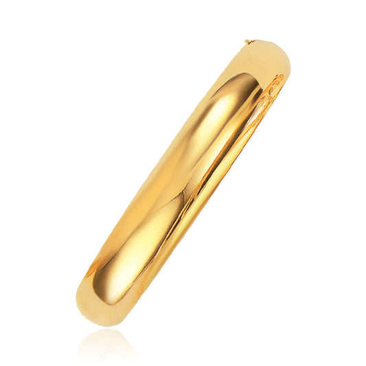 Classic Bangle in 14k Yellow Gold (10.00 mm) 