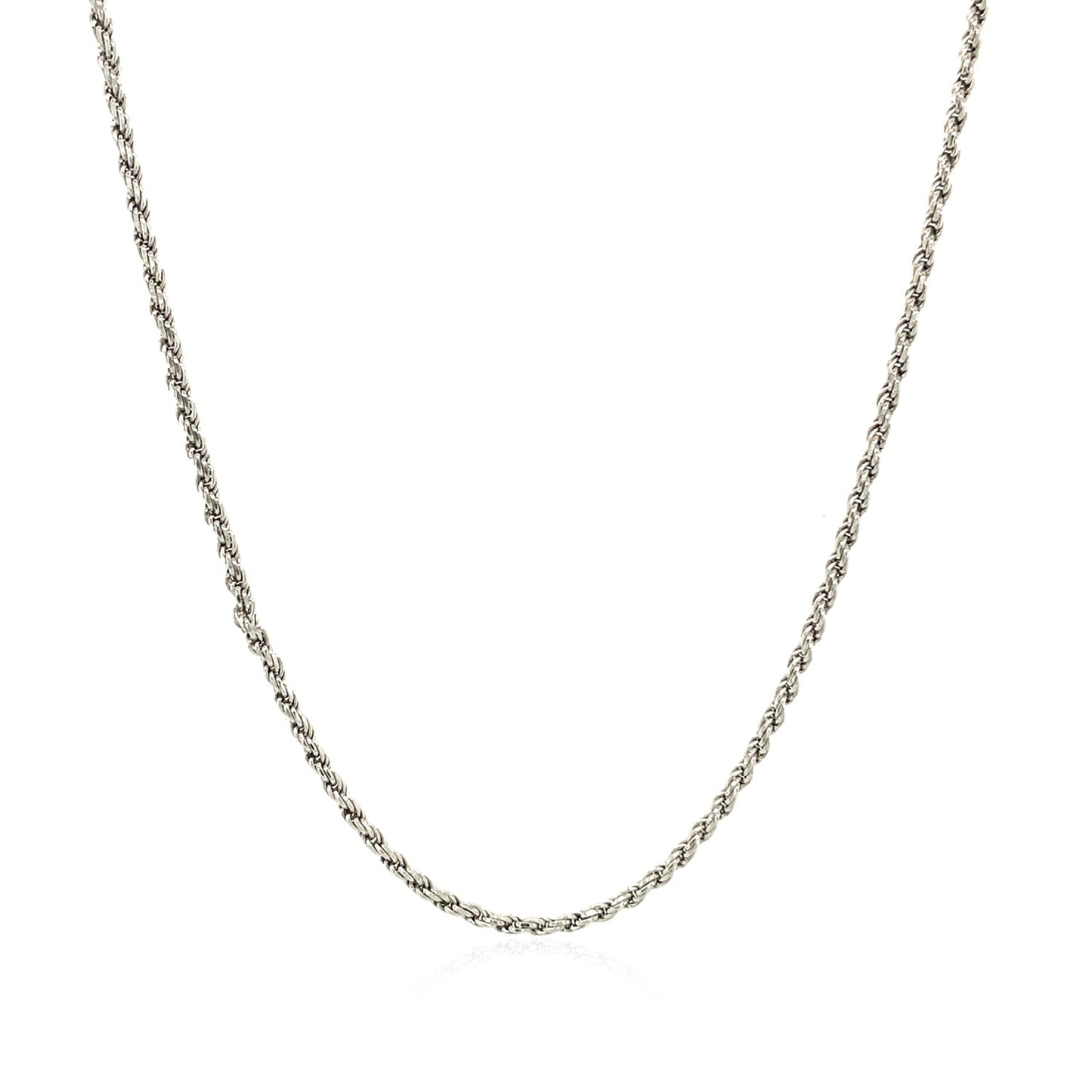 Sterling Silver Diamond Cut Rope Style Chain (1.40 mm) 