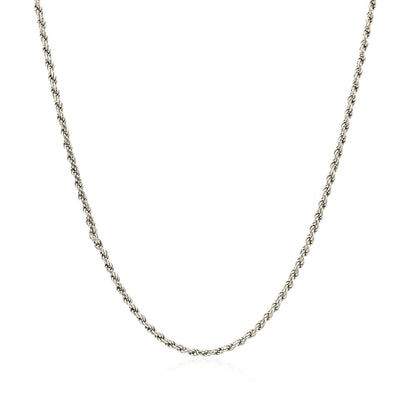 Sterling Silver Diamond Cut Rope Style Chain (1.40 mm) 