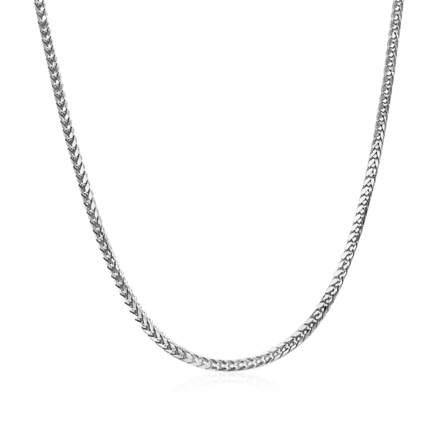 18k White Gold Franco Chain (1.60 mm) 