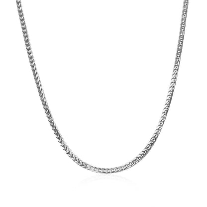 18k White Gold Franco Chain (1.60 mm) 