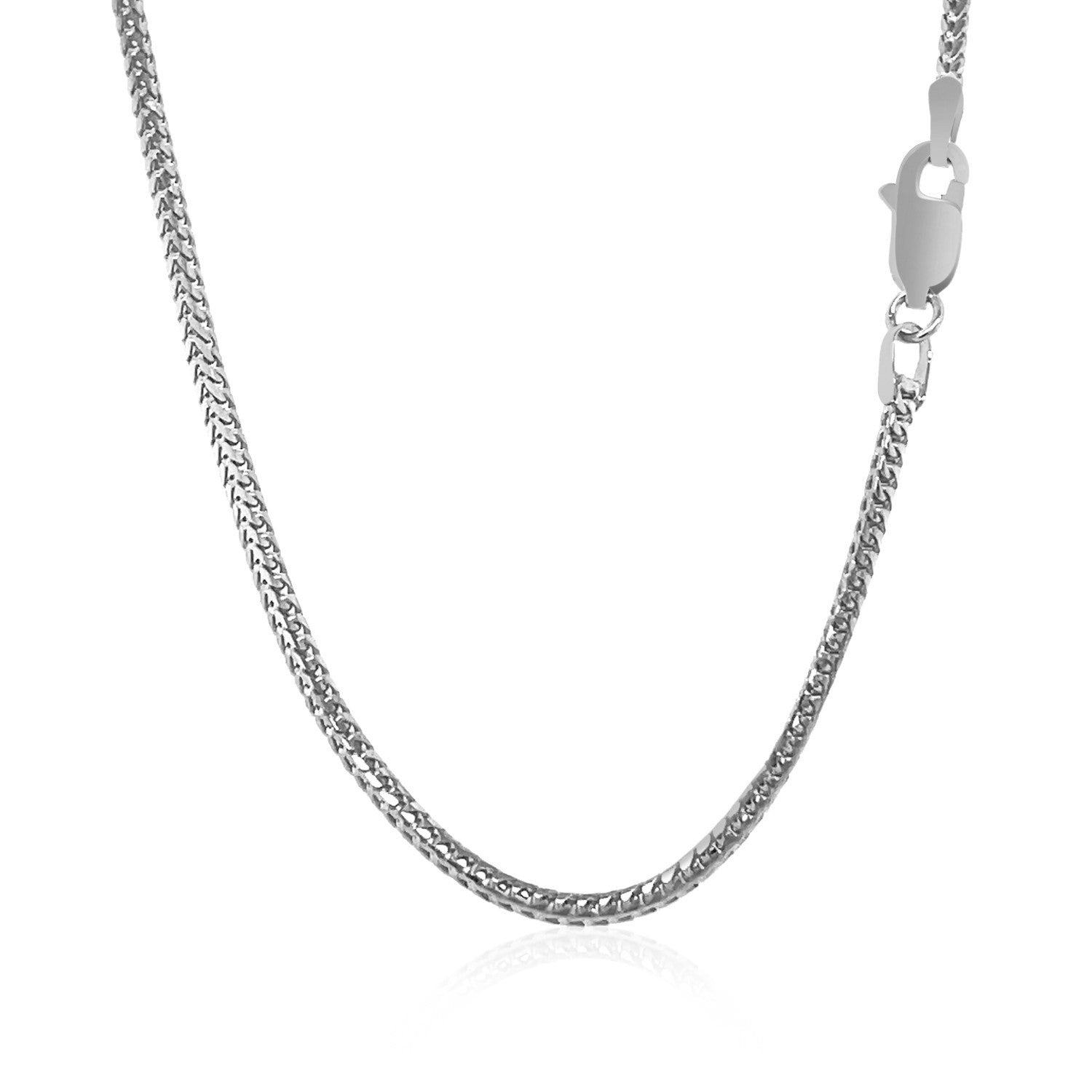 18k White Gold Franco Chain (1.60 mm) 