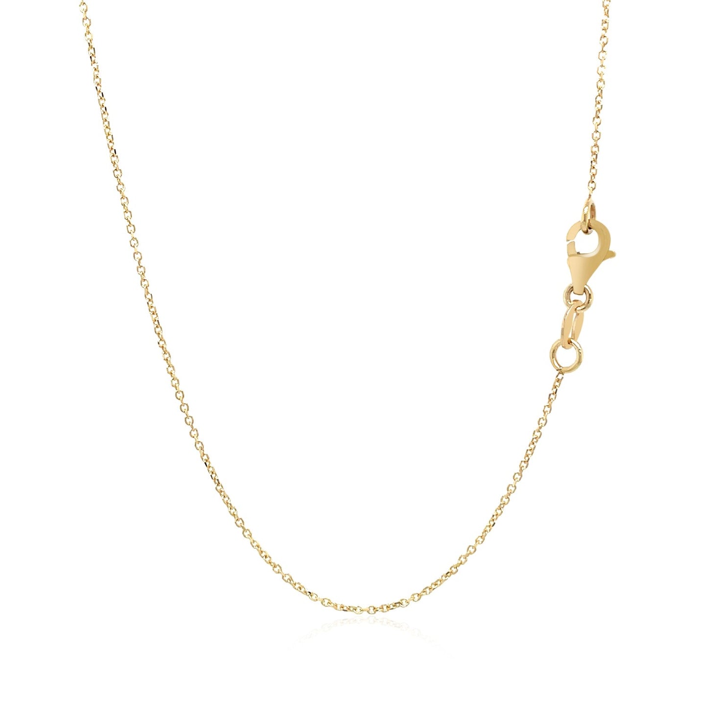 14k Yellow Gold Necklace with Interlocking Petite Rectangles 