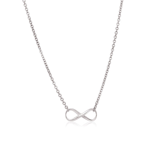 Sterling Silver Infinity Symbol Necklace 